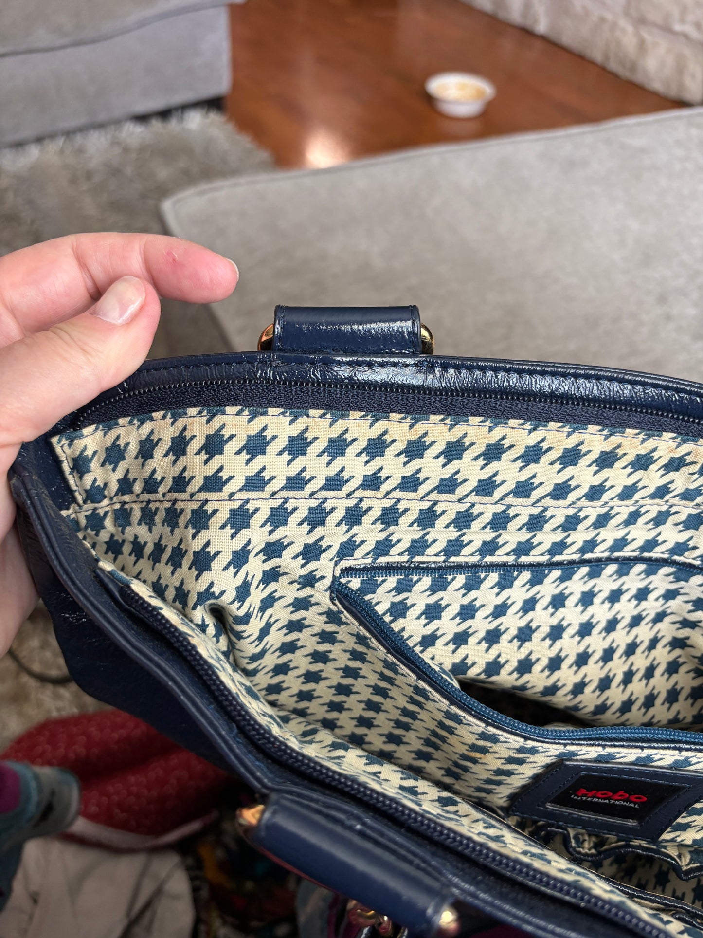 HOBO Navy Blue Large Tote