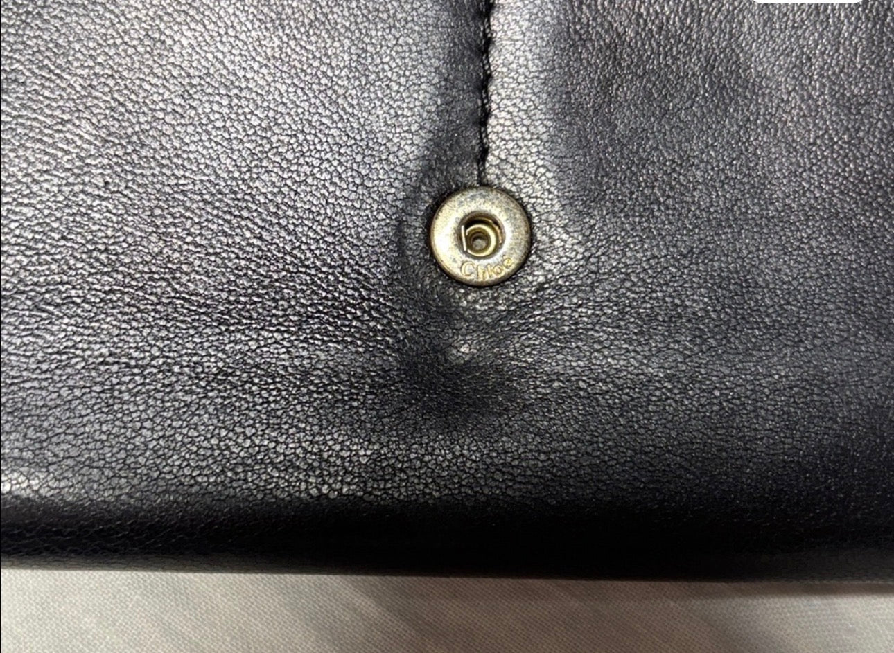 Authentic Chloe Black Leather Wallet