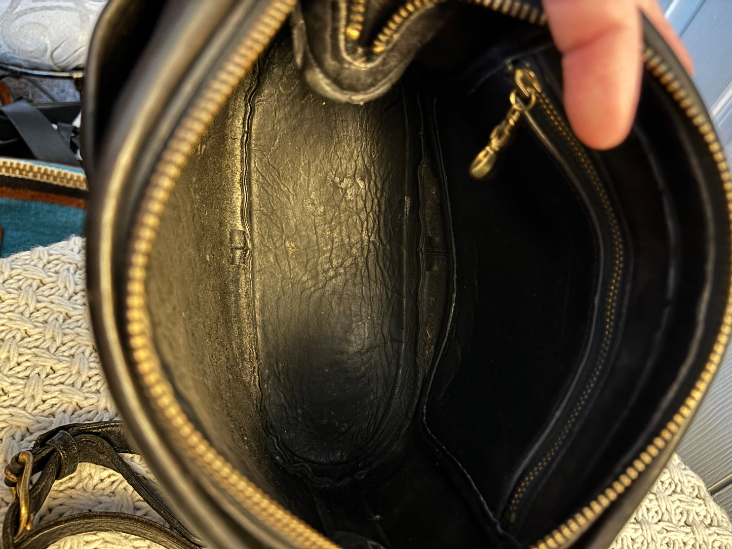 Vintage Coach Anderson Zip, Black