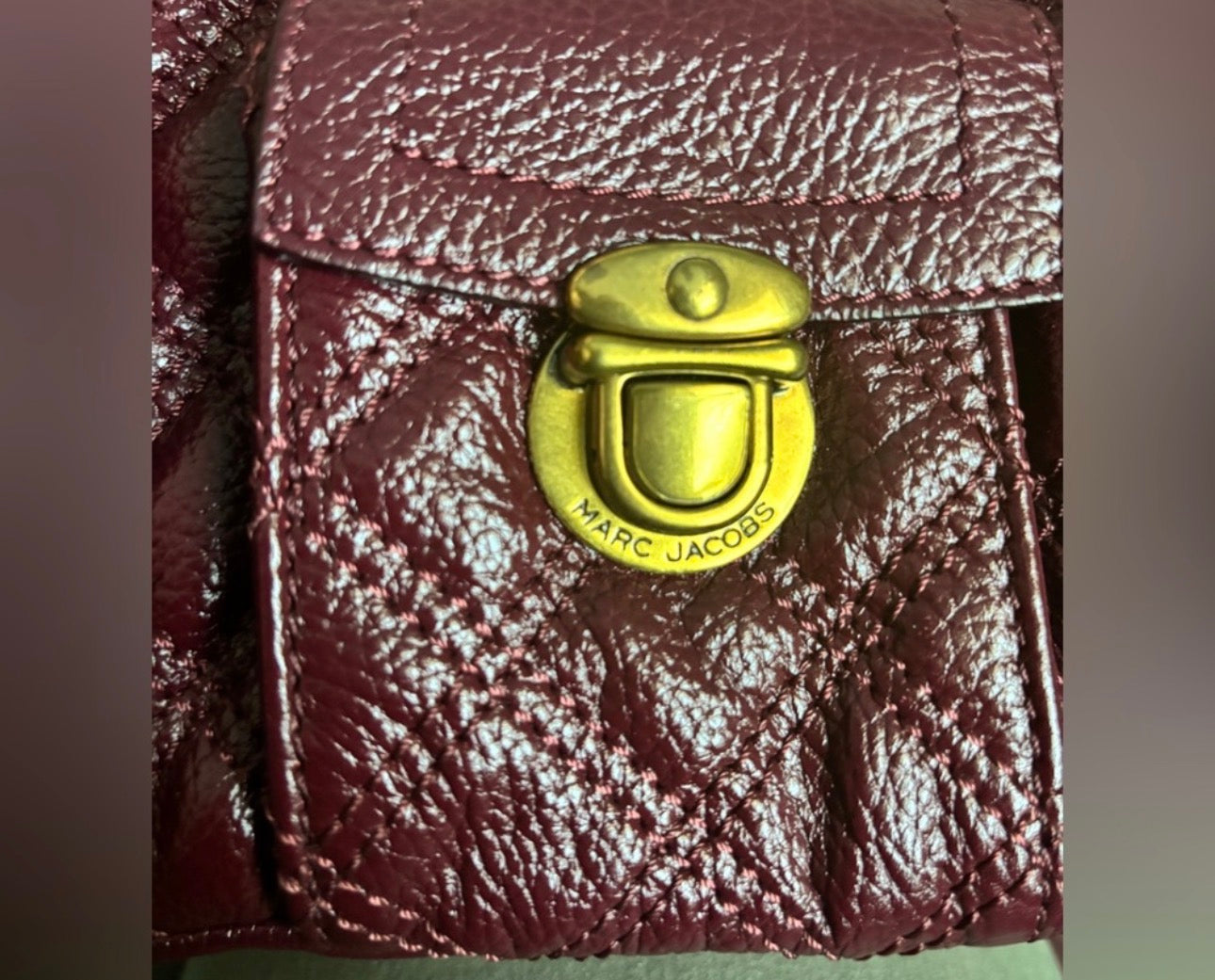 EUC with Tags Marc Jacobs Lux Quilted Satchel