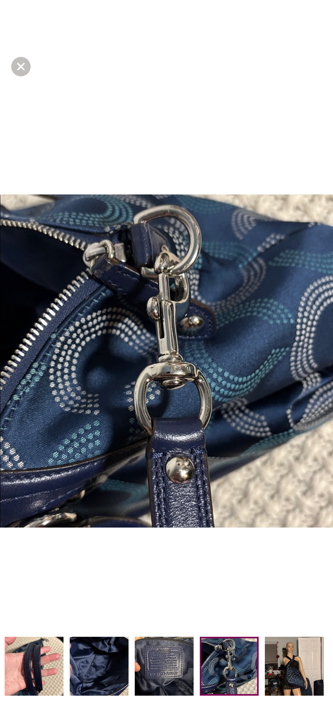 Coach Ashley Dotted Op Art North South Satchel