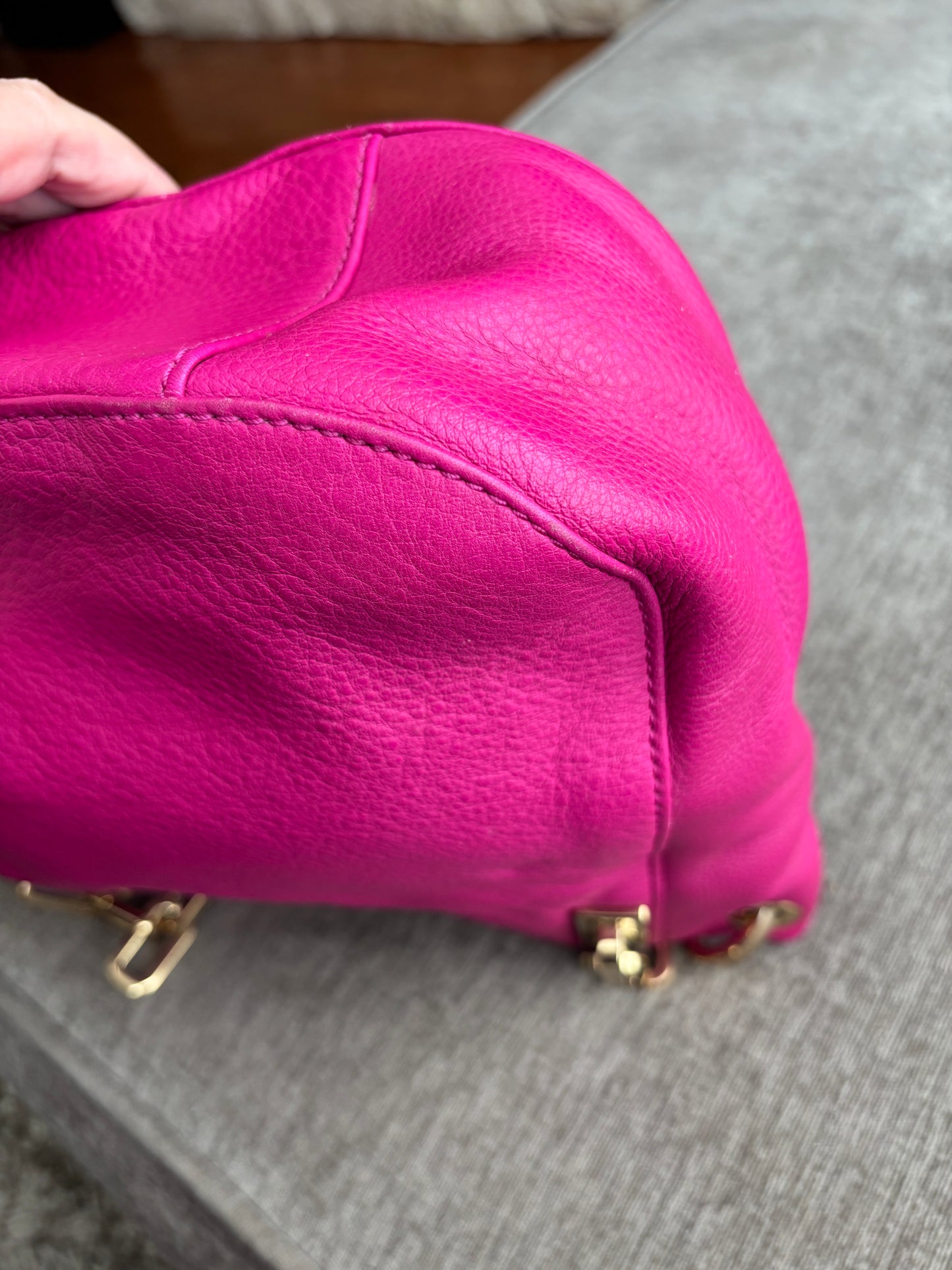 Michael Kors Vibrant Pink Leather Bag