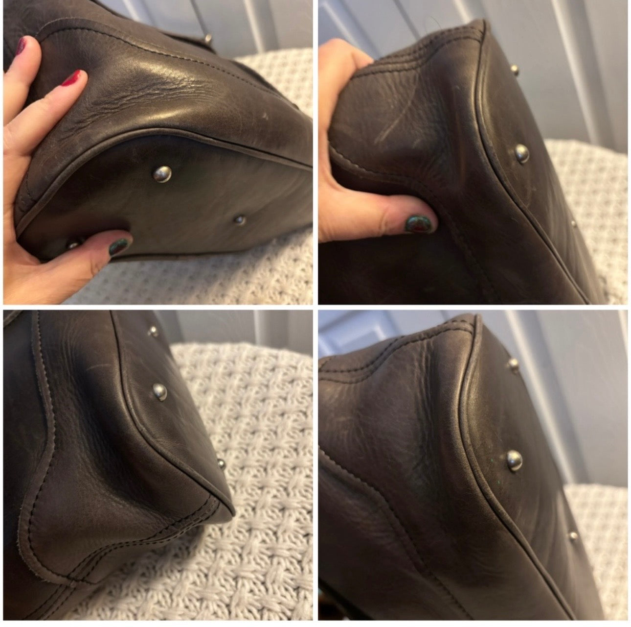 EUC Frye Taupe Leather Shoulder Bag