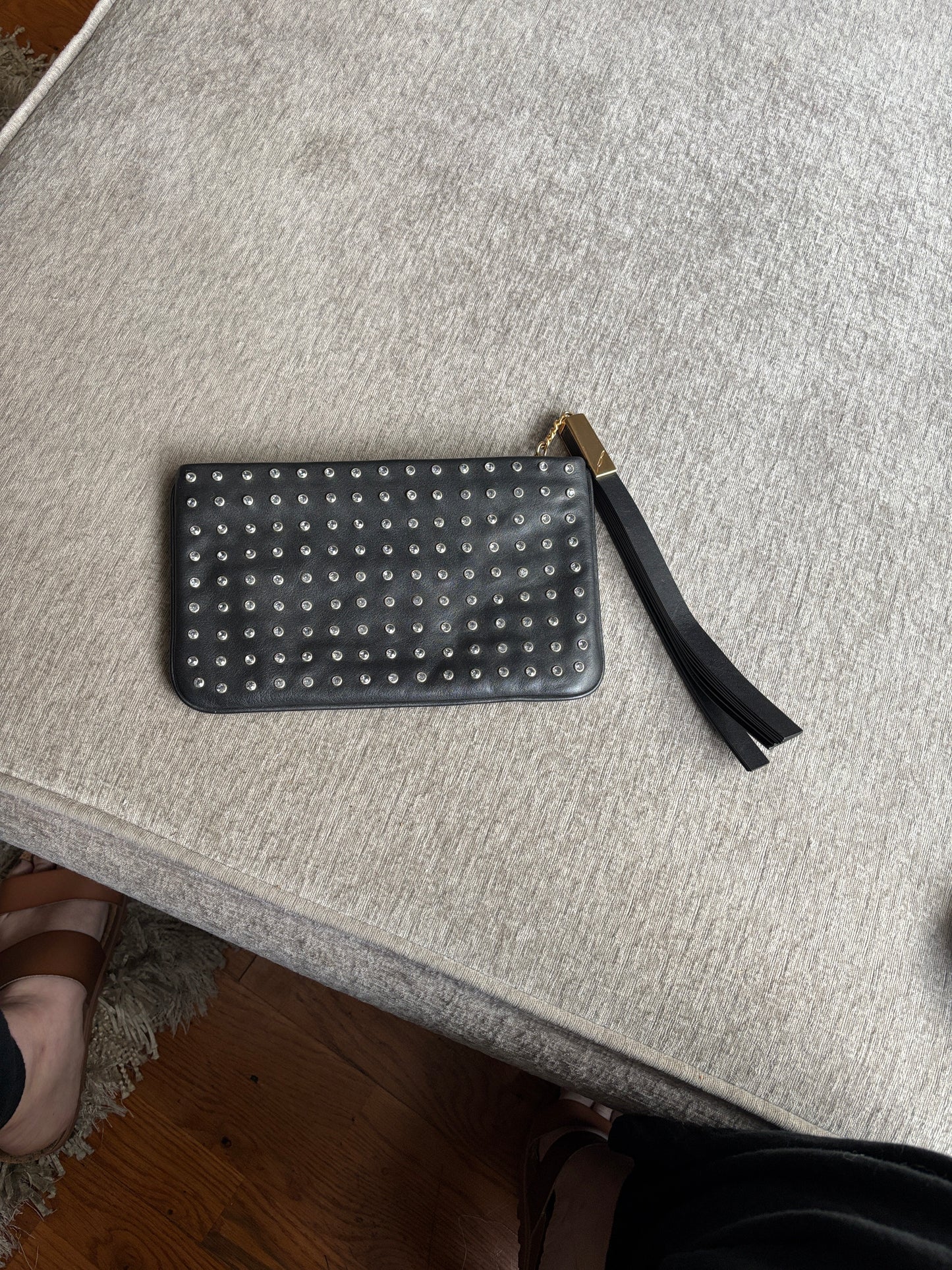 NWOT Brian Atwood Jeweled Clutch