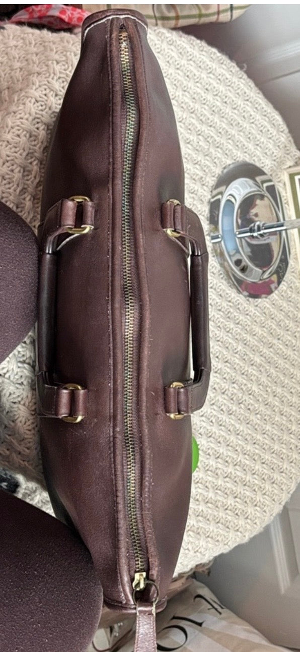 Vintage Coach Mahogany Portfolio Bag