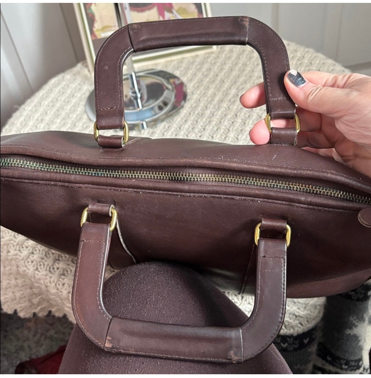 Vintage Coach Mahogany Portfolio Bag