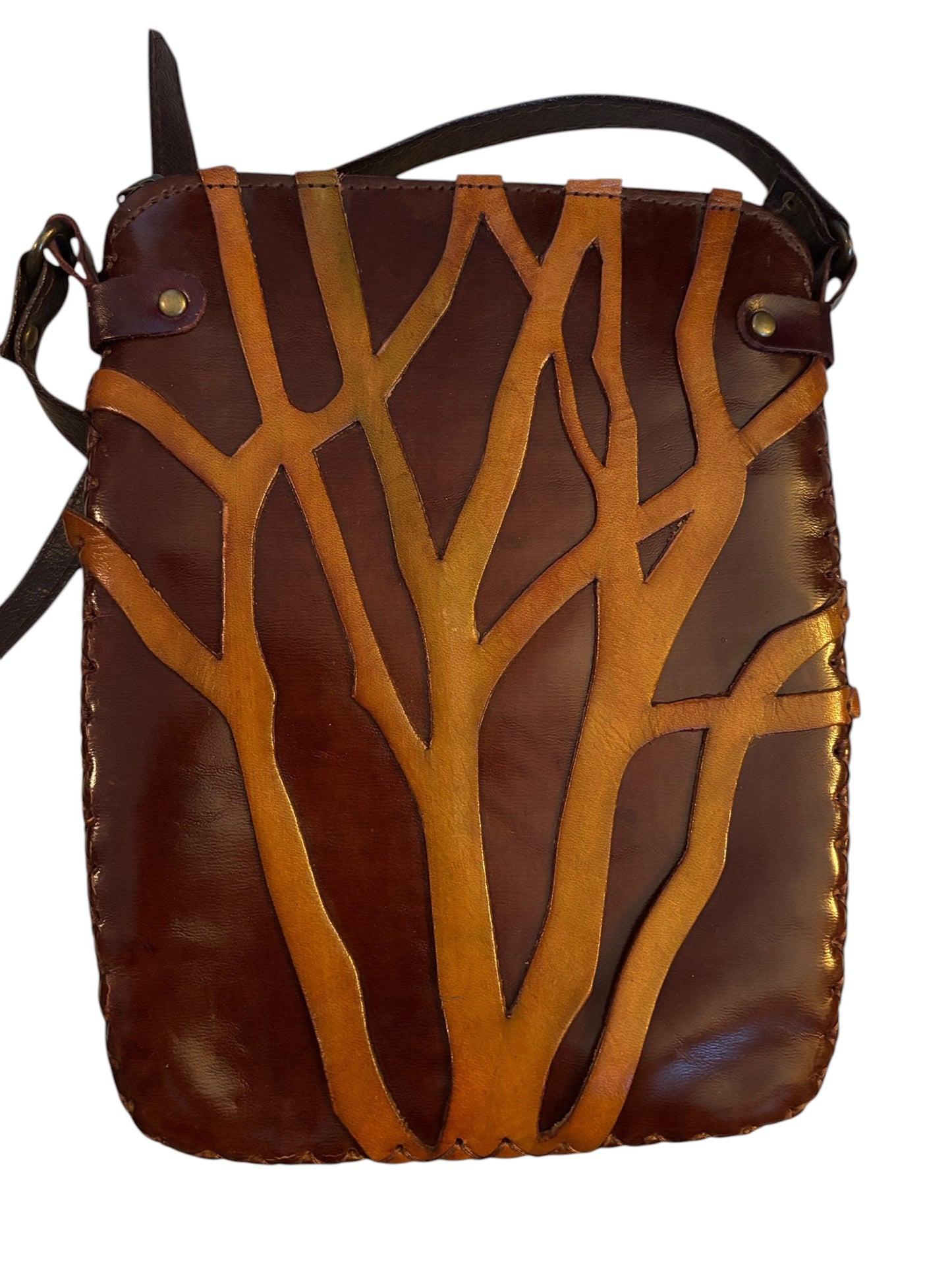 Vintage Handmade Leather Crossbody