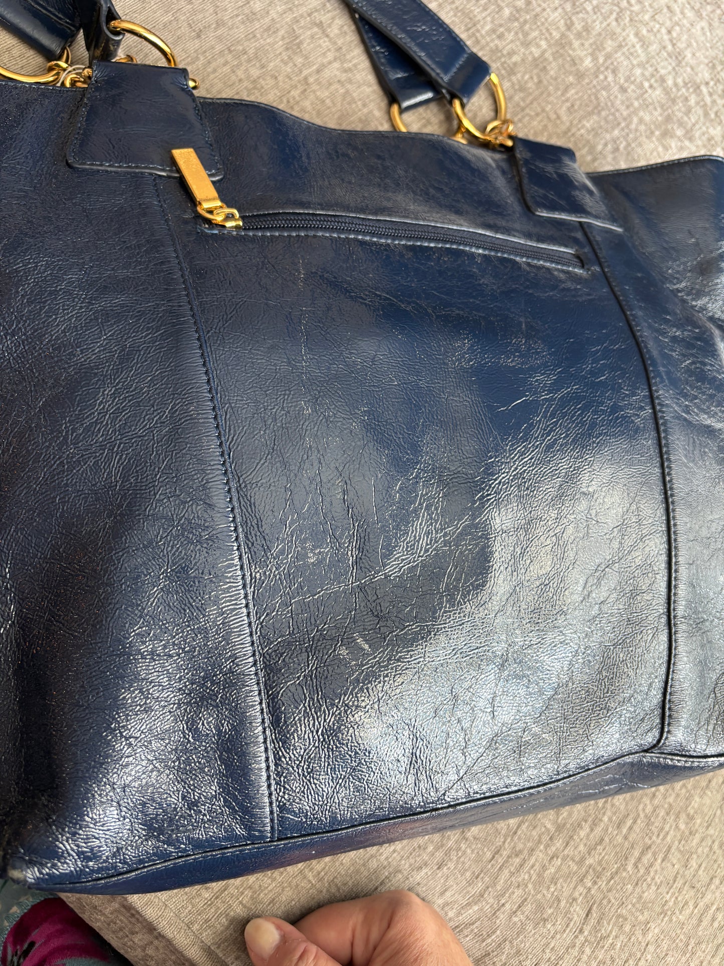 HOBO Navy Blue Large Tote