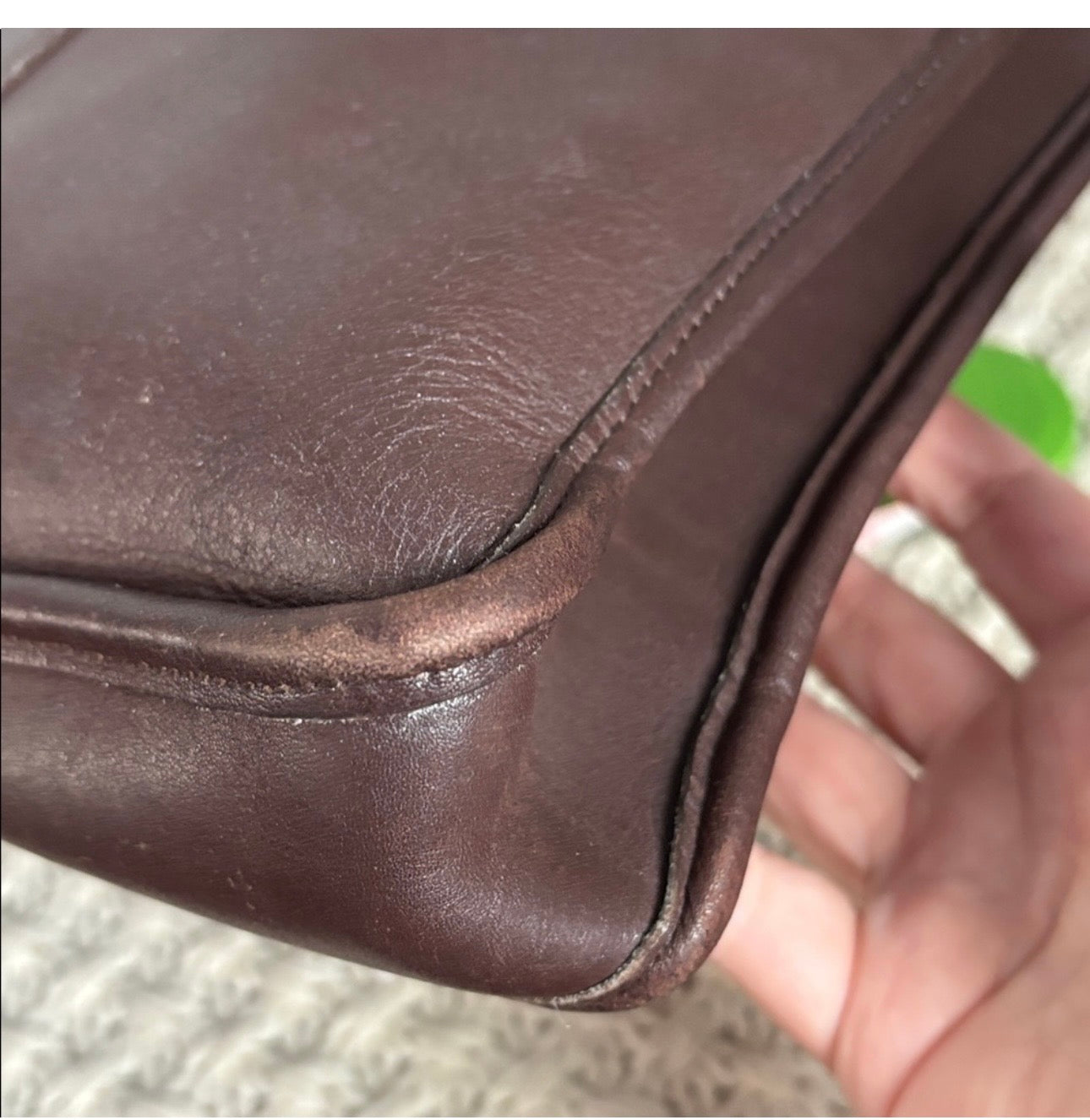 Vintage Coach Mahogany Portfolio Bag