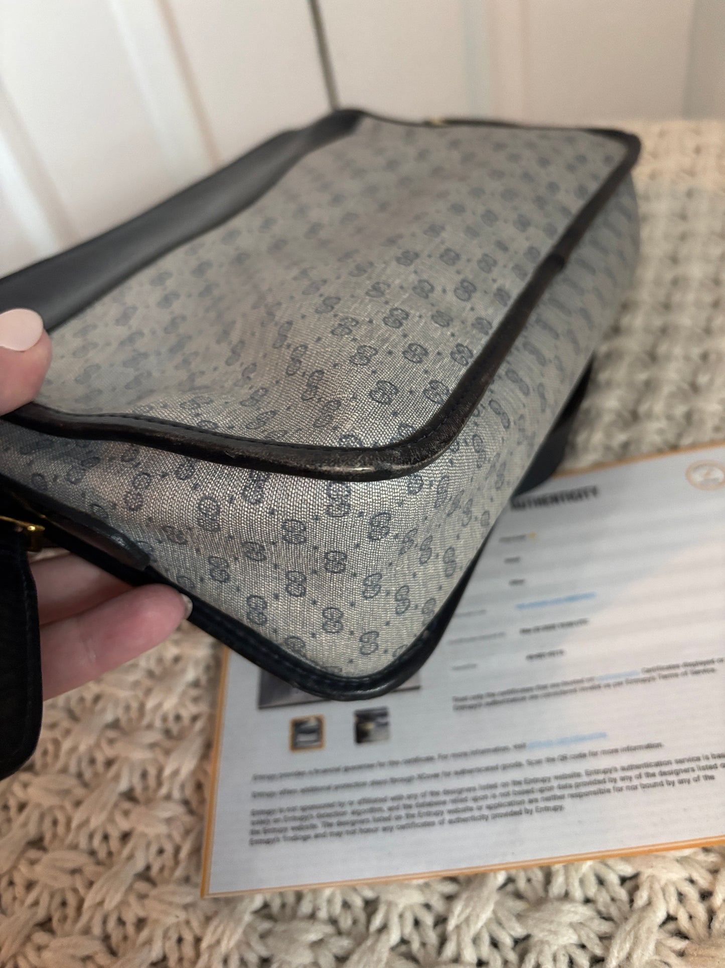 Vintage Gucci Micro GG Crossbody Bag