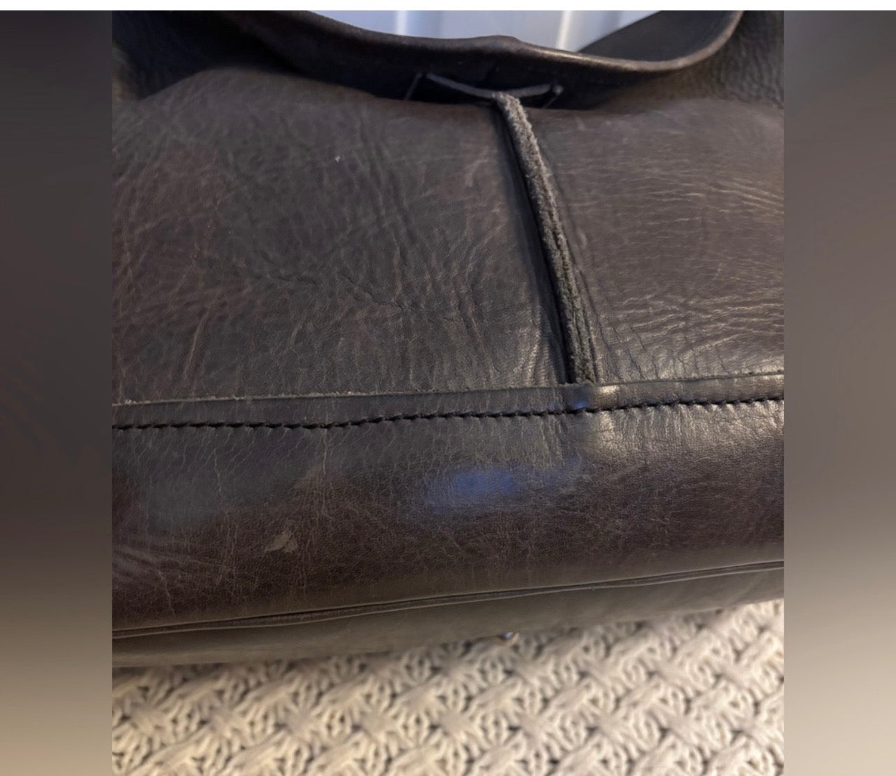 EUC Frye Taupe Leather Shoulder Bag