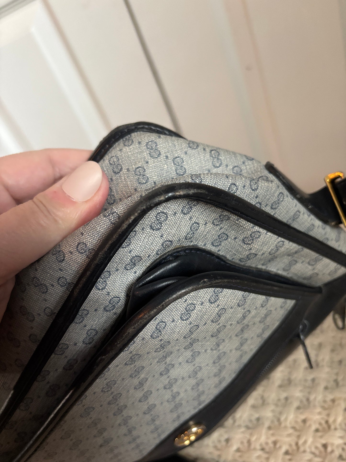 Vintage Gucci Micro GG Crossbody Bag
