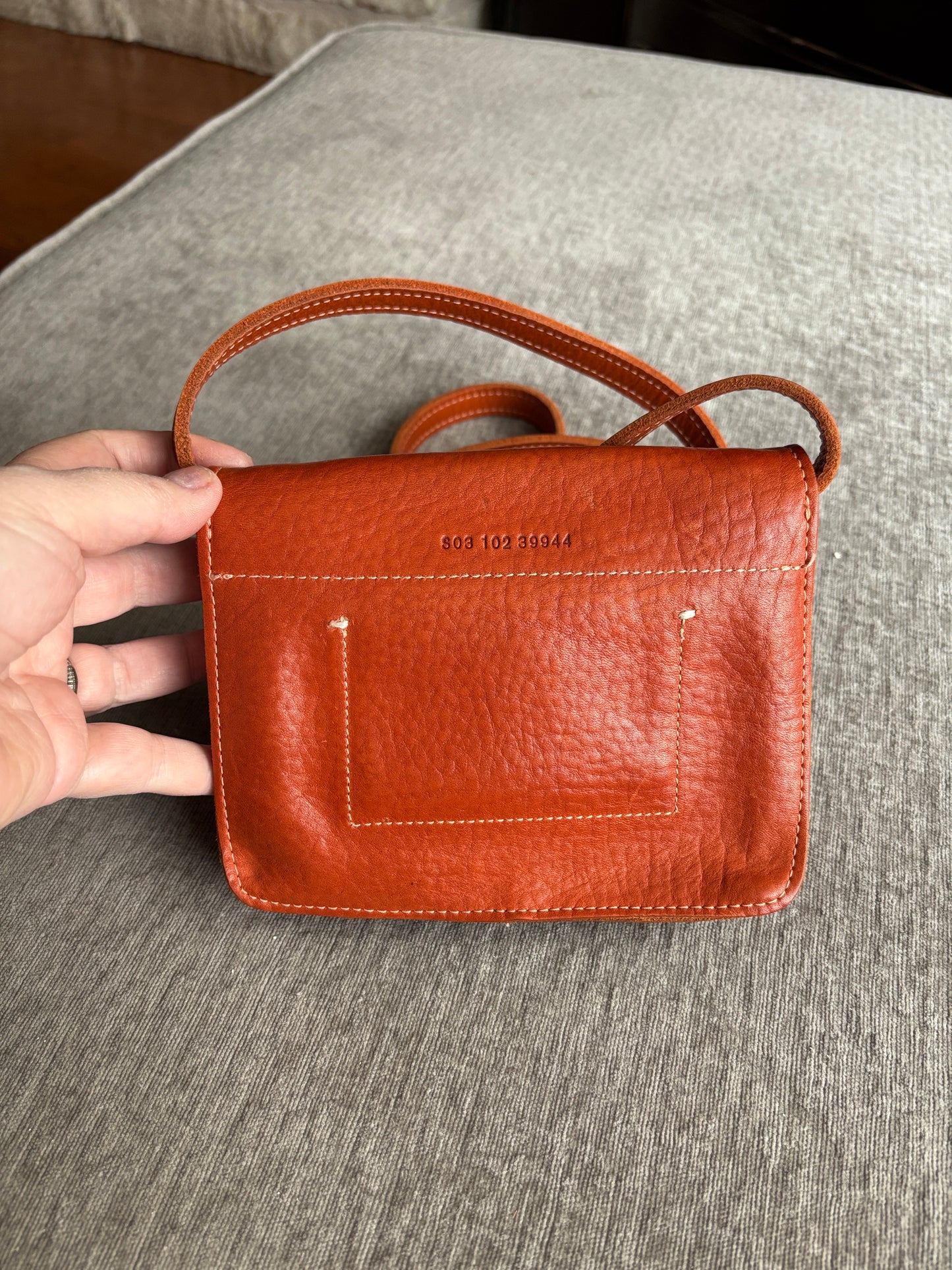 EUC Shinola Brown Leather Convertible Crossbody