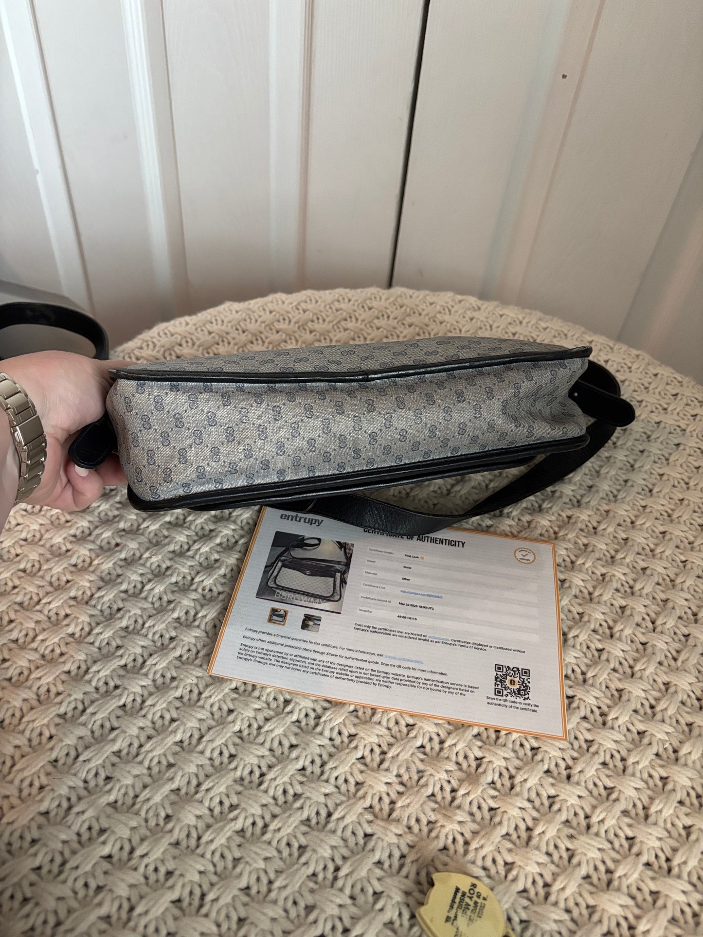 Vintage Gucci Micro GG Crossbody Bag