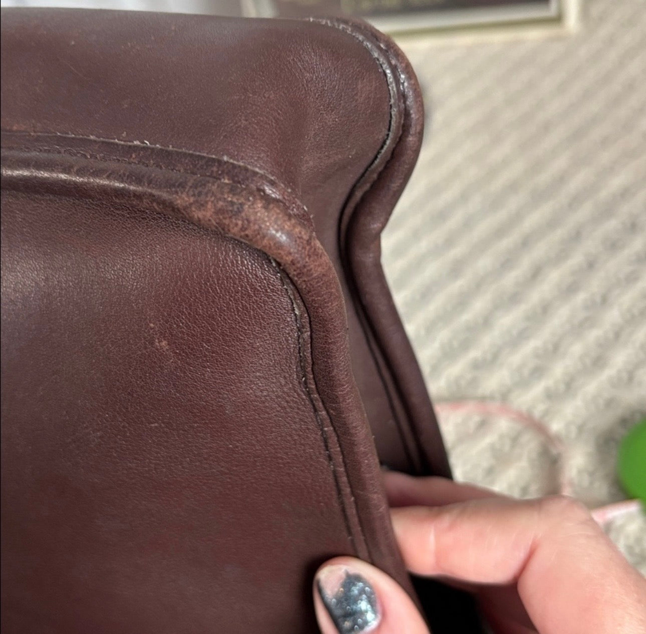 Vintage Coach Mahogany Portfolio Bag