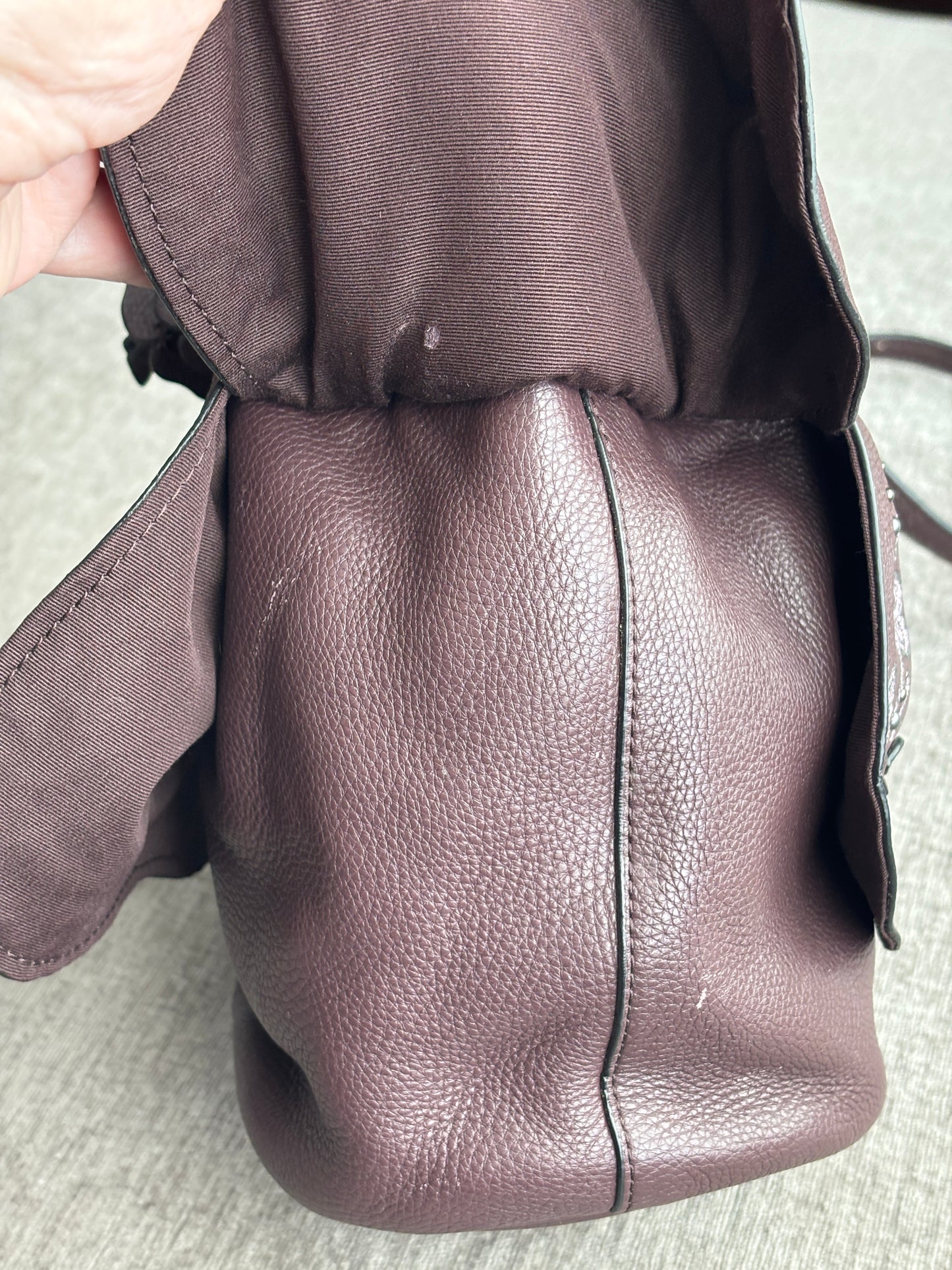 Coach Floral Embroidered Petal Bag, Oxblood