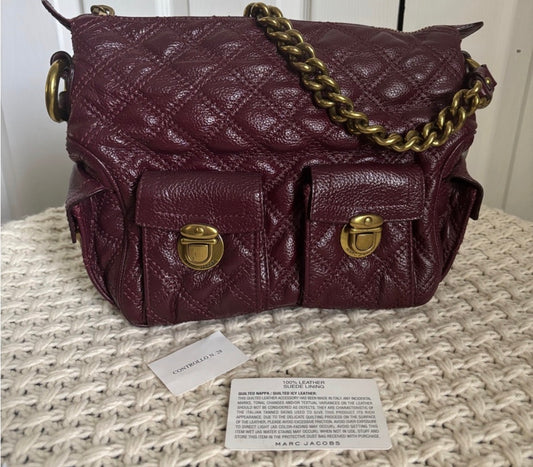 EUC with Tags Marc Jacobs Lux Quilted Satchel