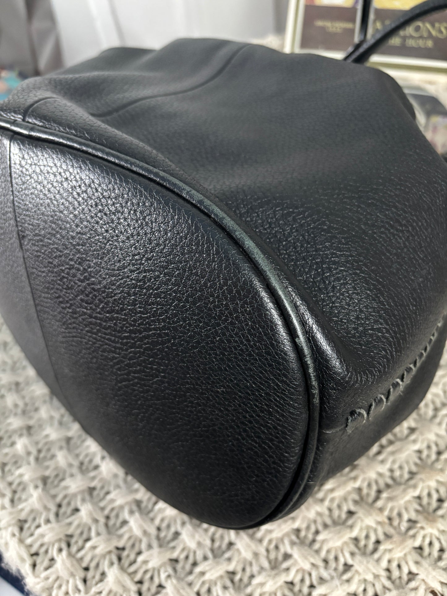 Boden Leather Bucket Bag