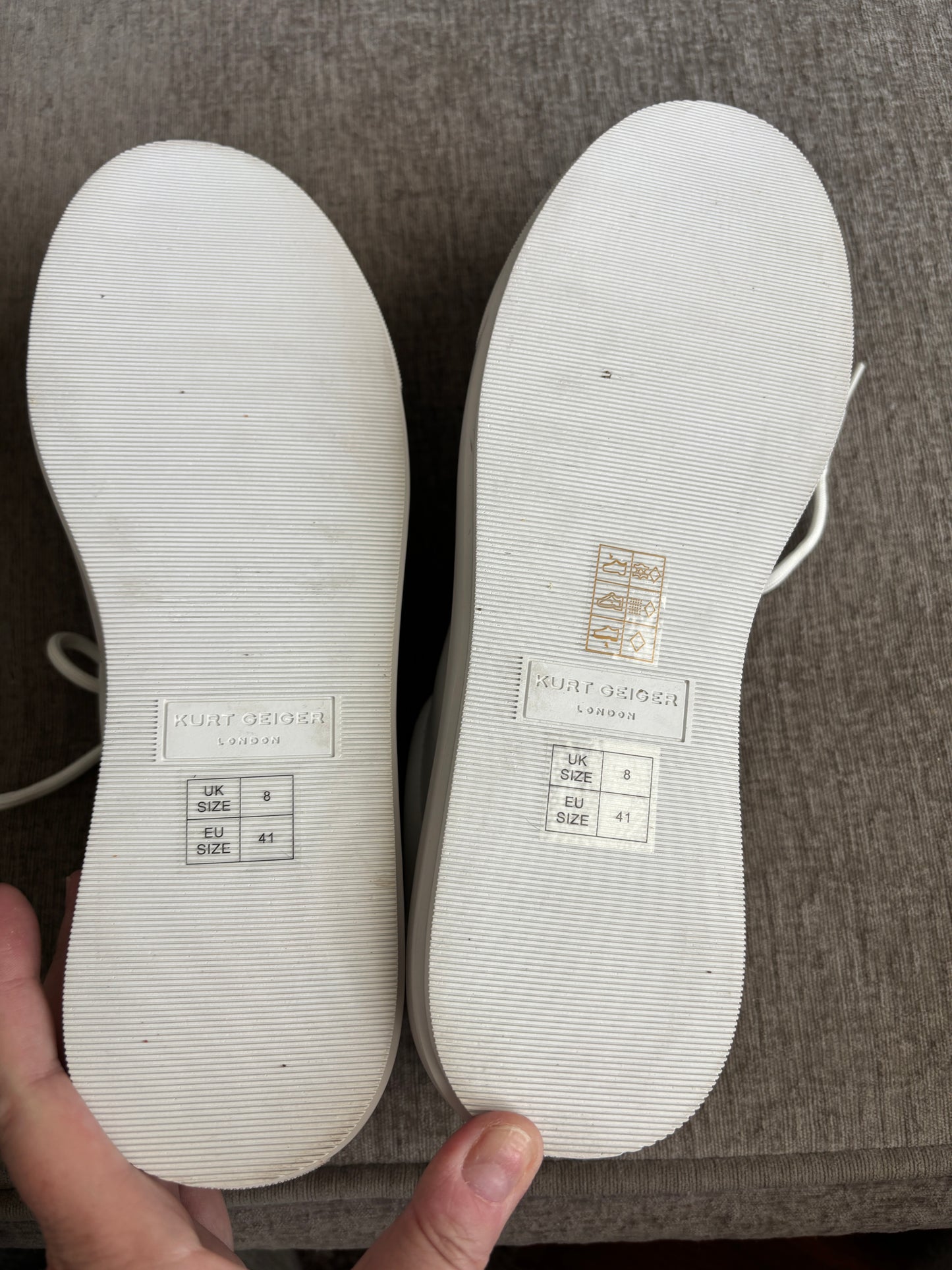EUC Kurt Geiger London Liviah Chunky Rainbow Sneakers