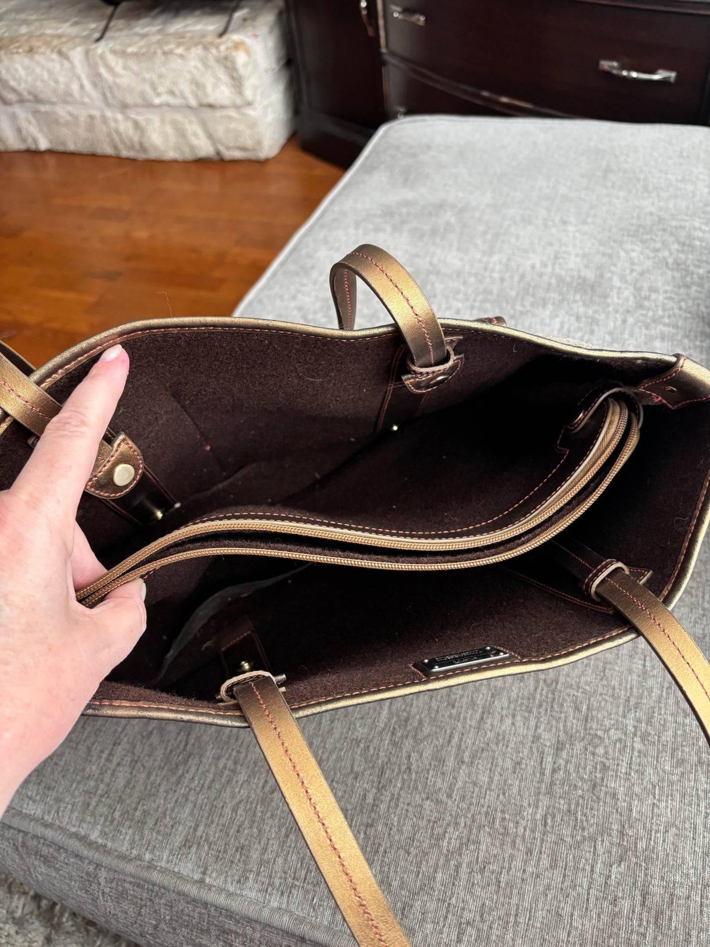 Tumi Brown Wool Computer Bag