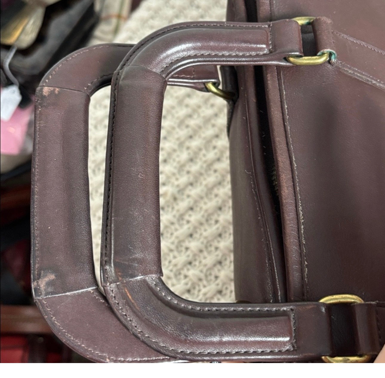 Vintage Coach Mahogany Portfolio Bag