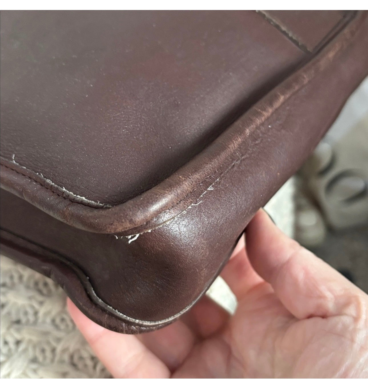 Vintage Coach Mahogany Portfolio Bag