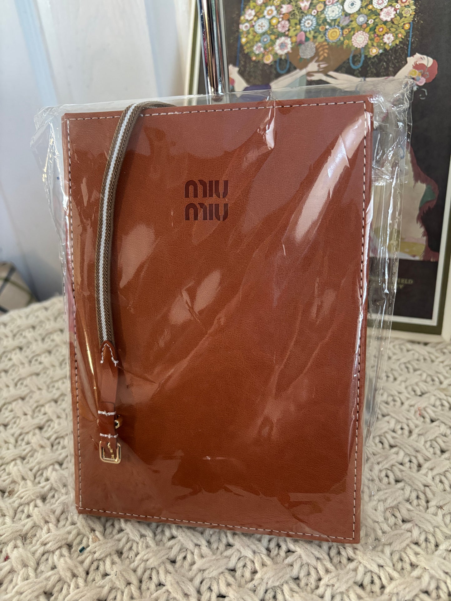 New MIU MIU Leather Bound Notebook