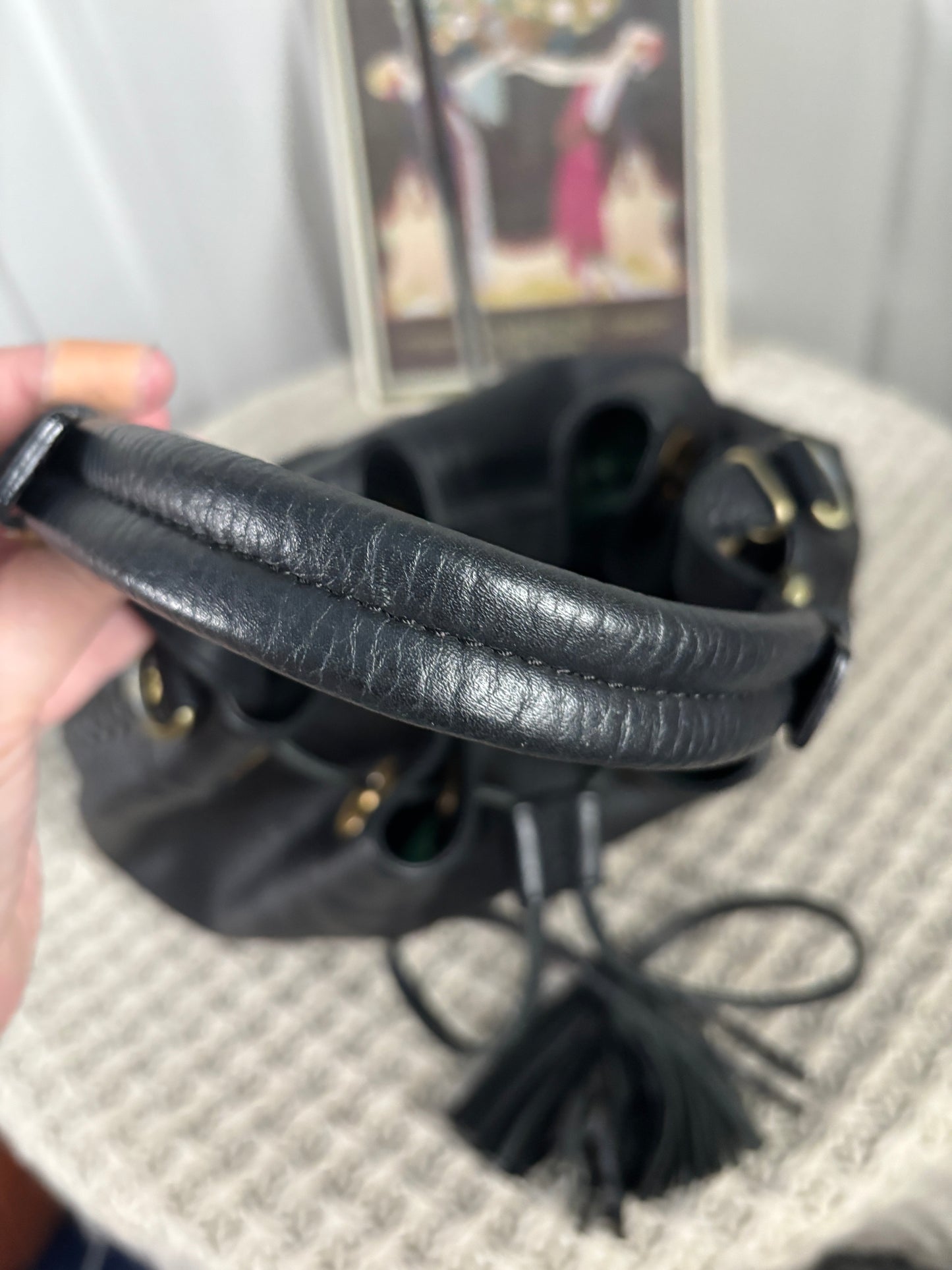 Boden Leather Bucket Bag