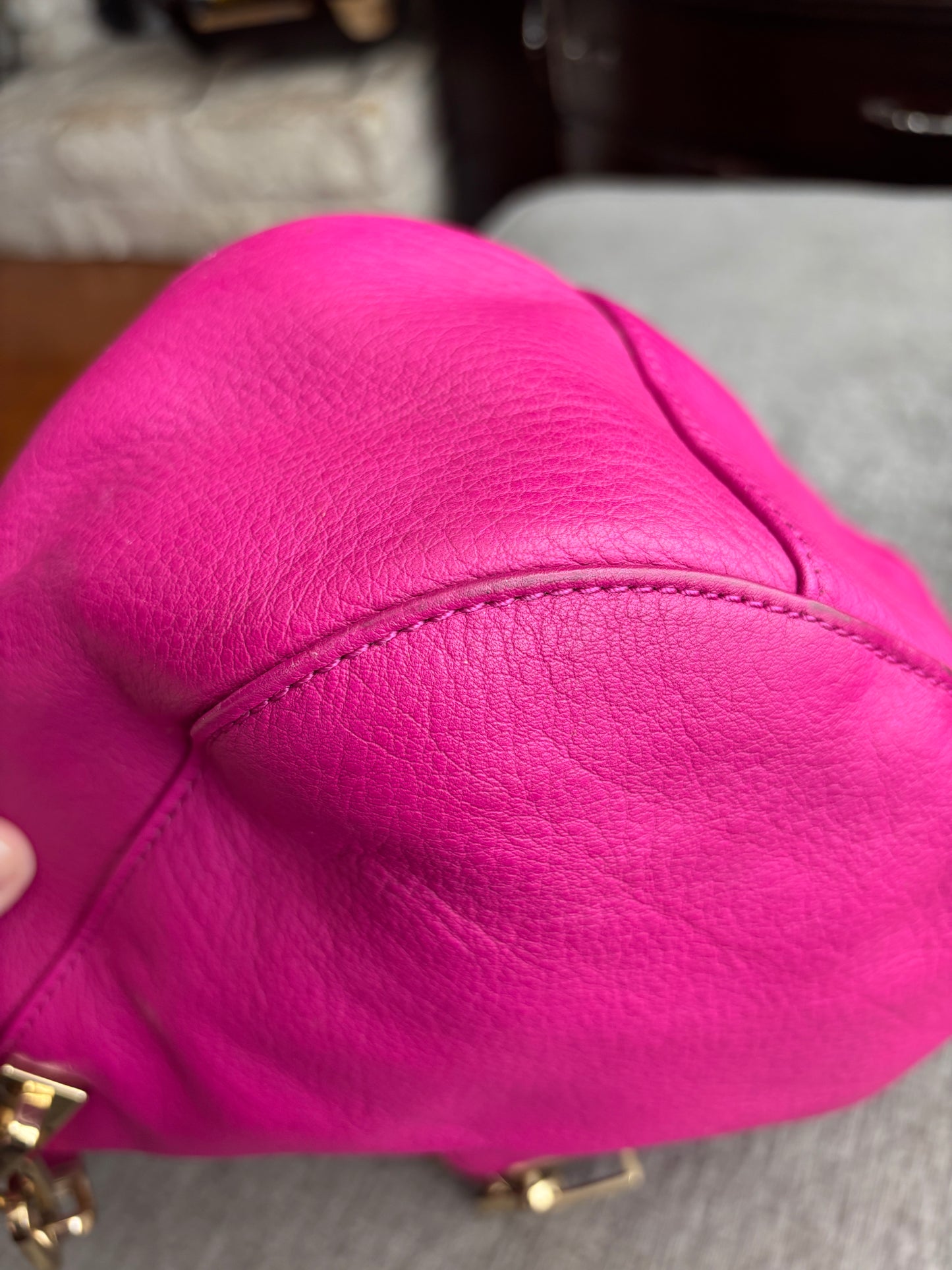Michael Kors Vibrant Pink Leather Bag