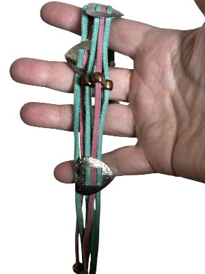 Vintage 1980s Heart Concho Belt