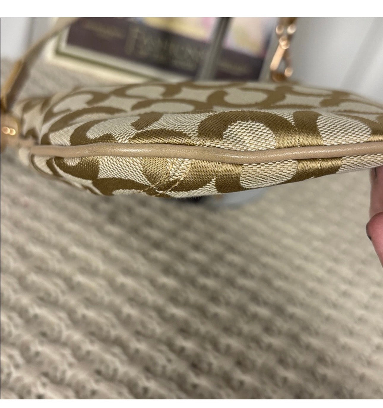 EUC Coach Parker Signature Canvas Swingpack Crossbody Bag