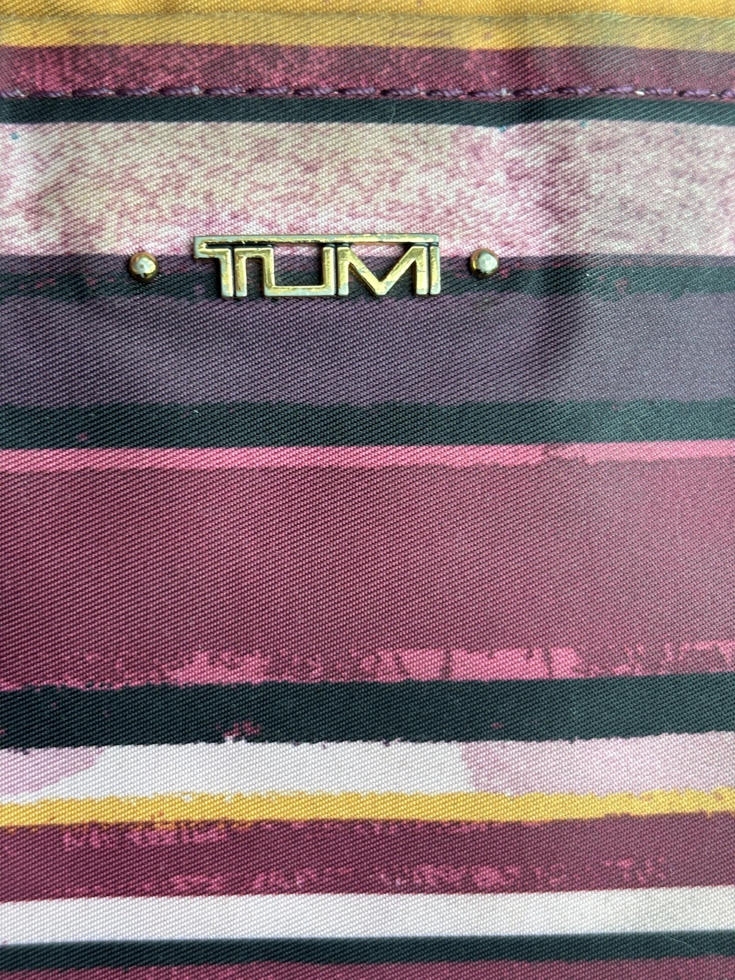 Tumi Large Canvas Bag with Leather Trim