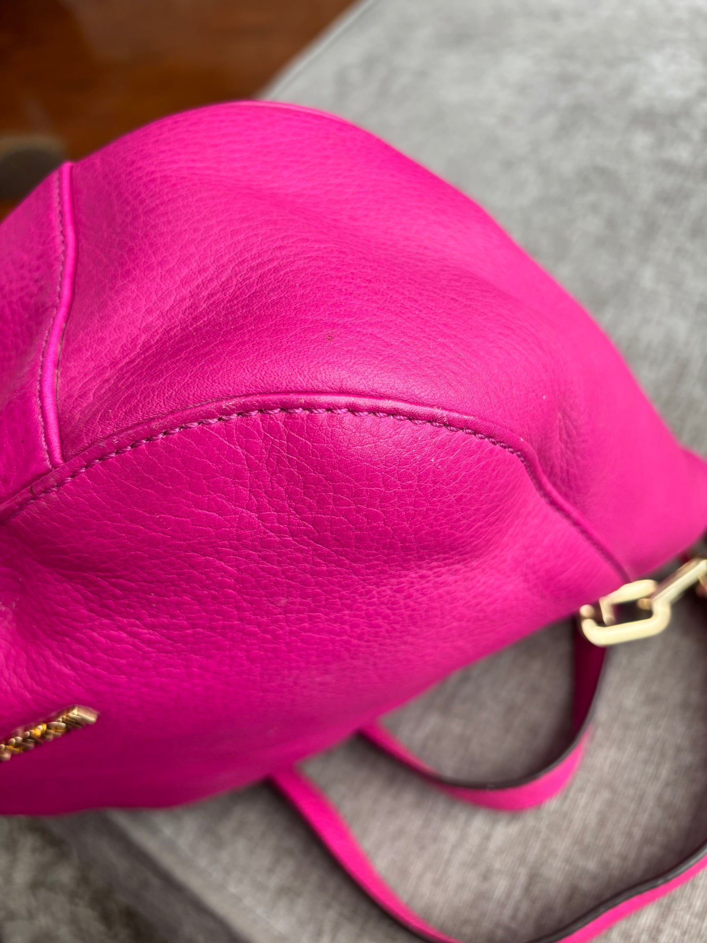 Michael Kors Vibrant Pink Leather Bag