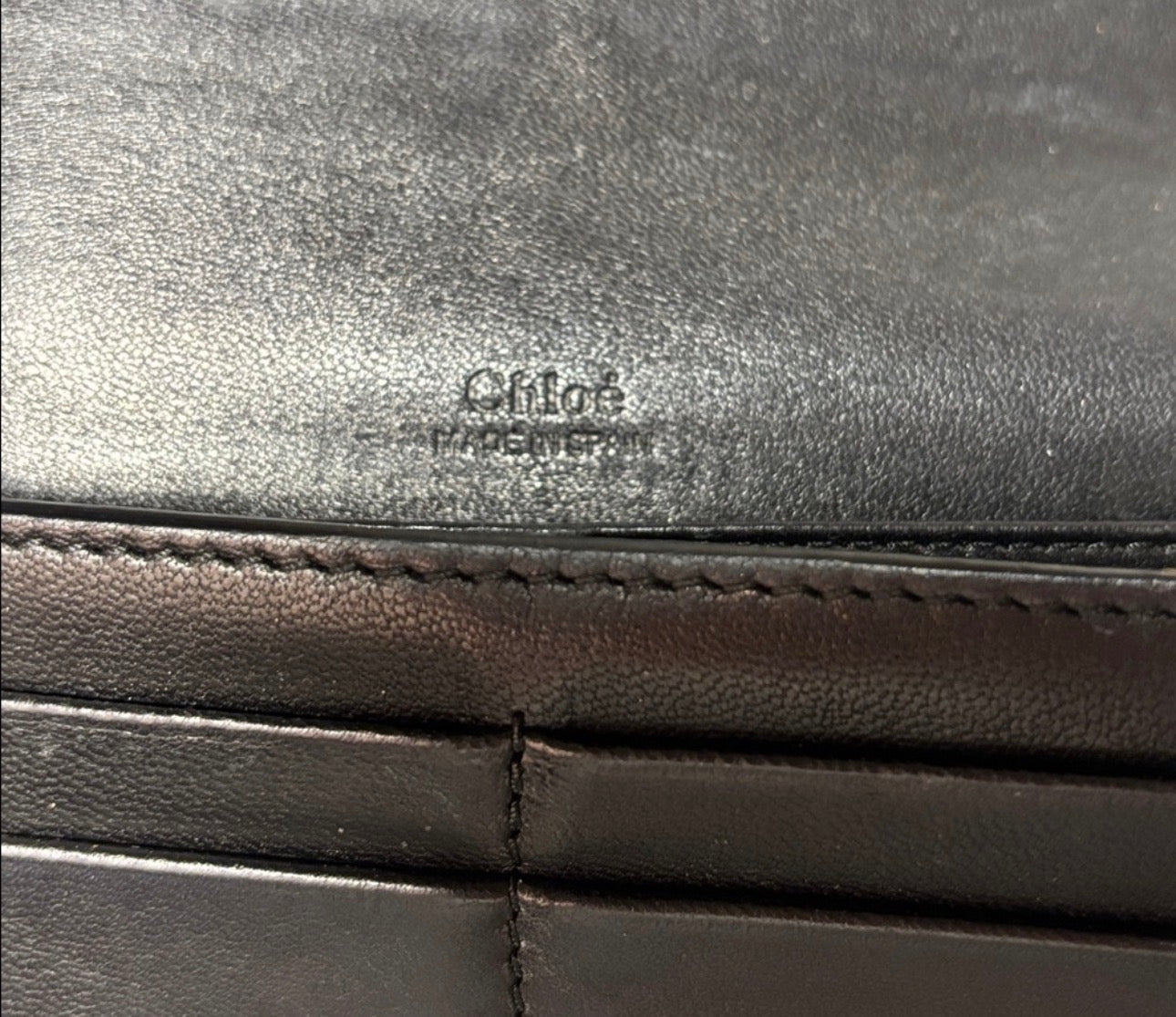 Authentic Chloe Black Leather Wallet