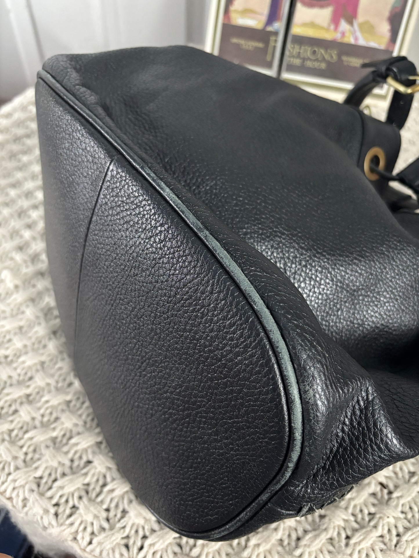 Boden Leather Bucket Bag