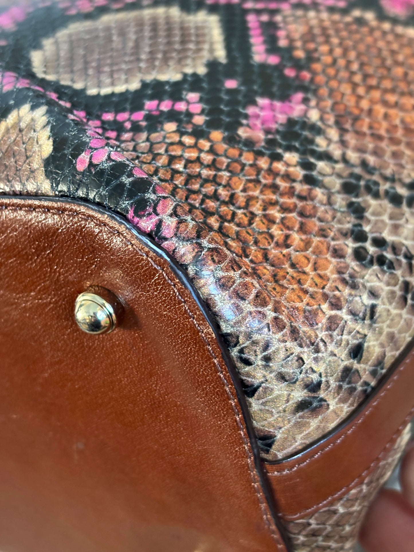 Brahmin Snake Print Tote