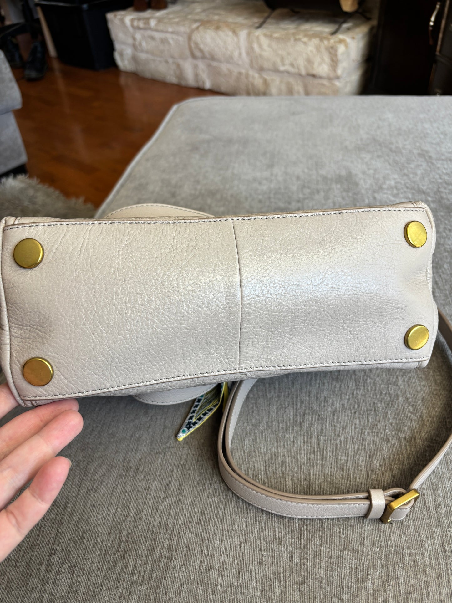 EUC Fossil Taupe Bag with Removable Long Strap
