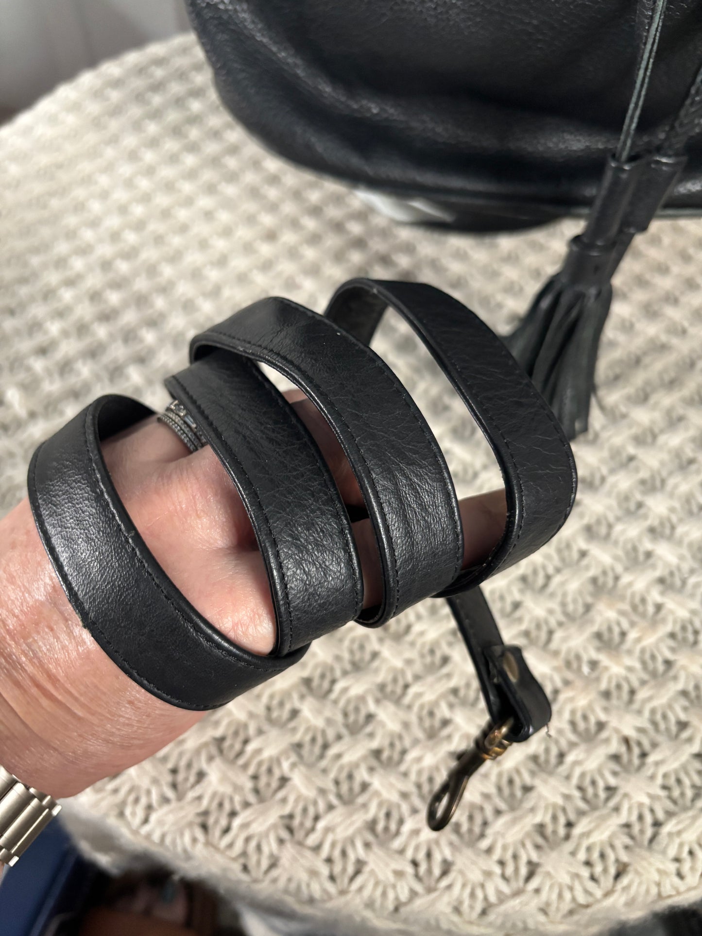 Boden Leather Bucket Bag