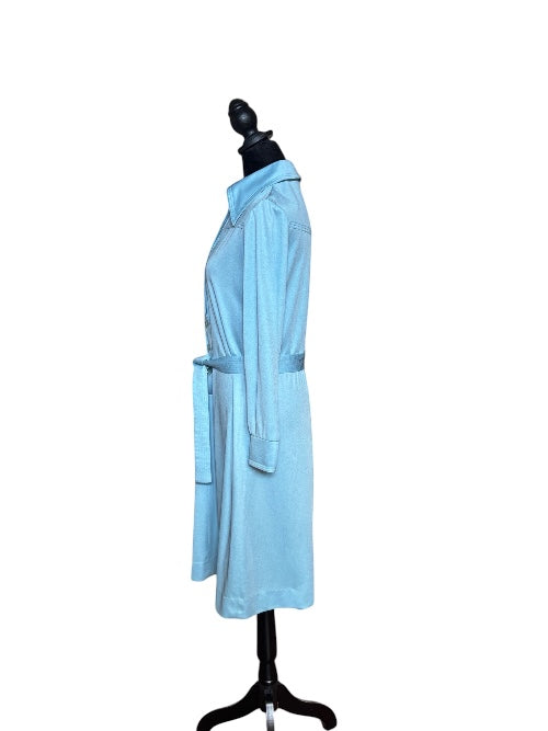 Vintage Paul of California Blue Shirt Dress