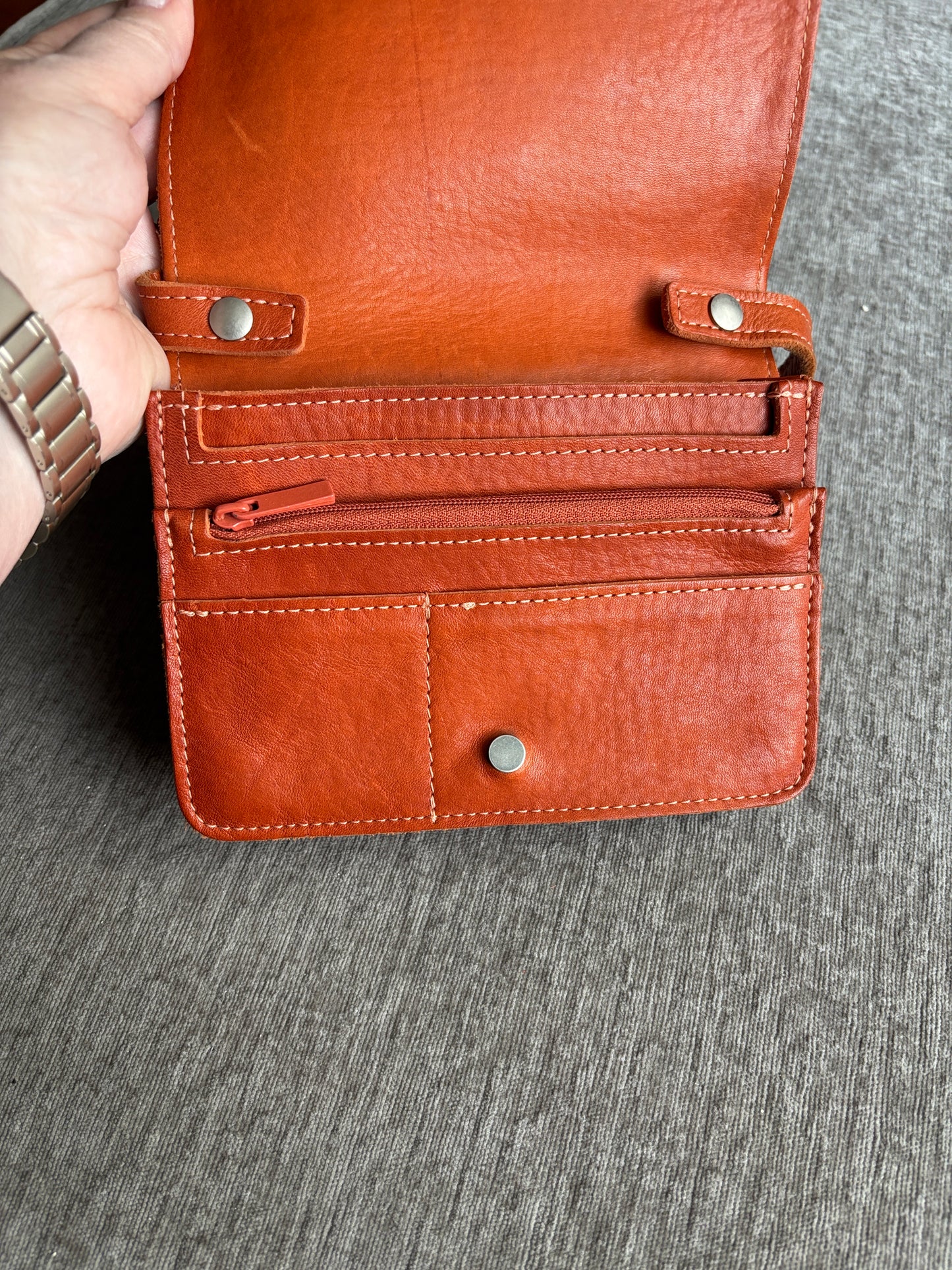 EUC Shinola Brown Leather Convertible Crossbody