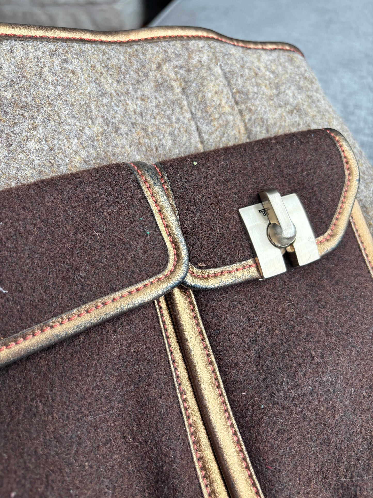 Tumi Brown Wool Computer Bag