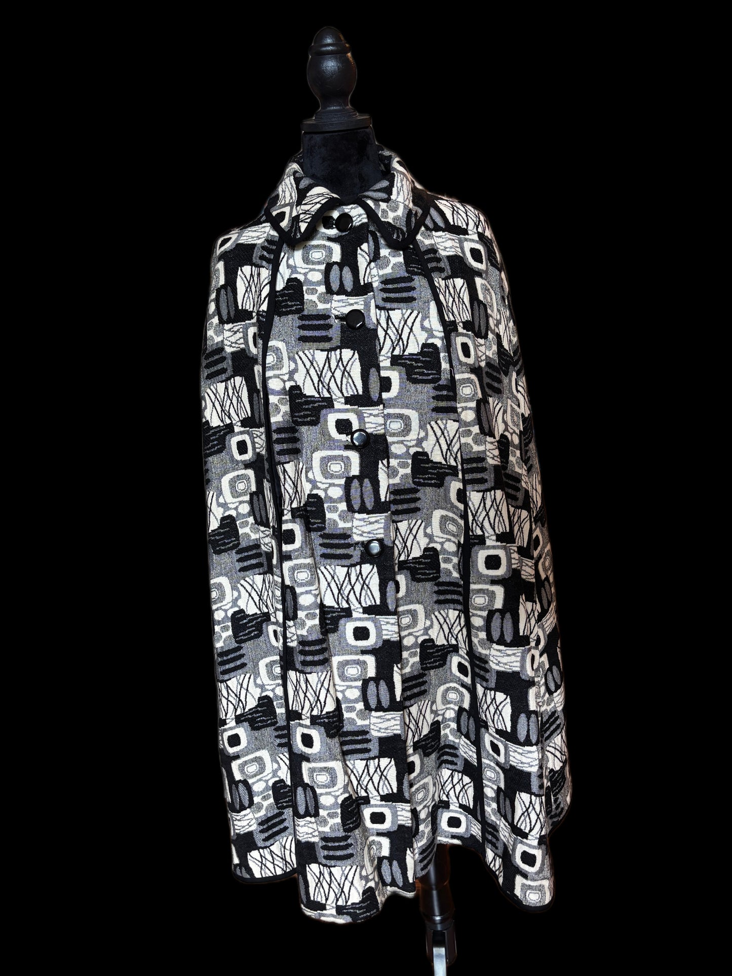 Vintage Lilly Ann Patterned Cape and Dress