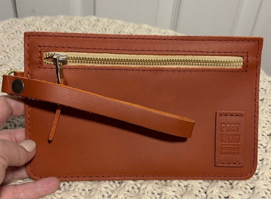 NWOT Portland Leather Goods Adriana Wristlet