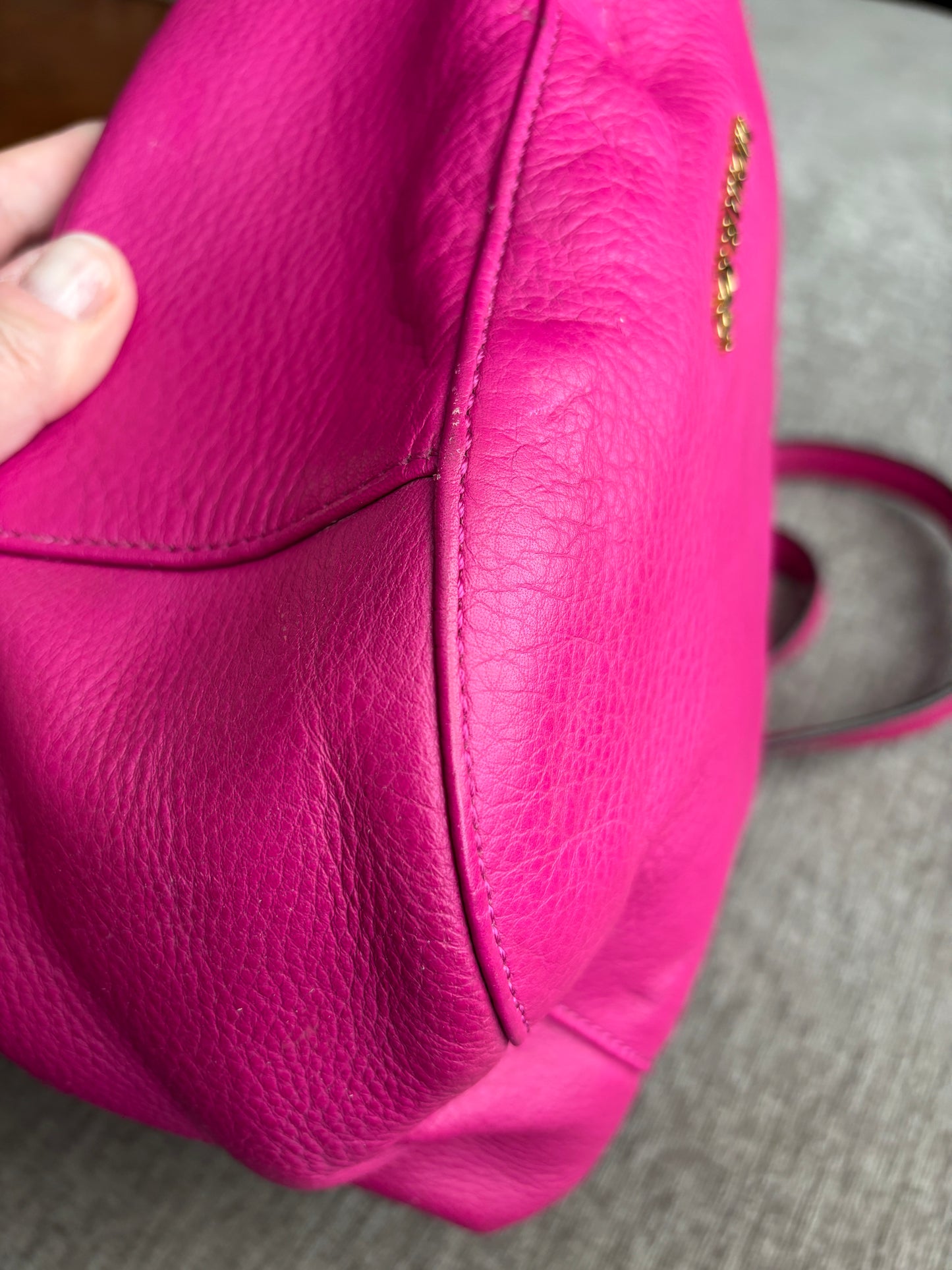 Michael Kors Vibrant Pink Leather Bag