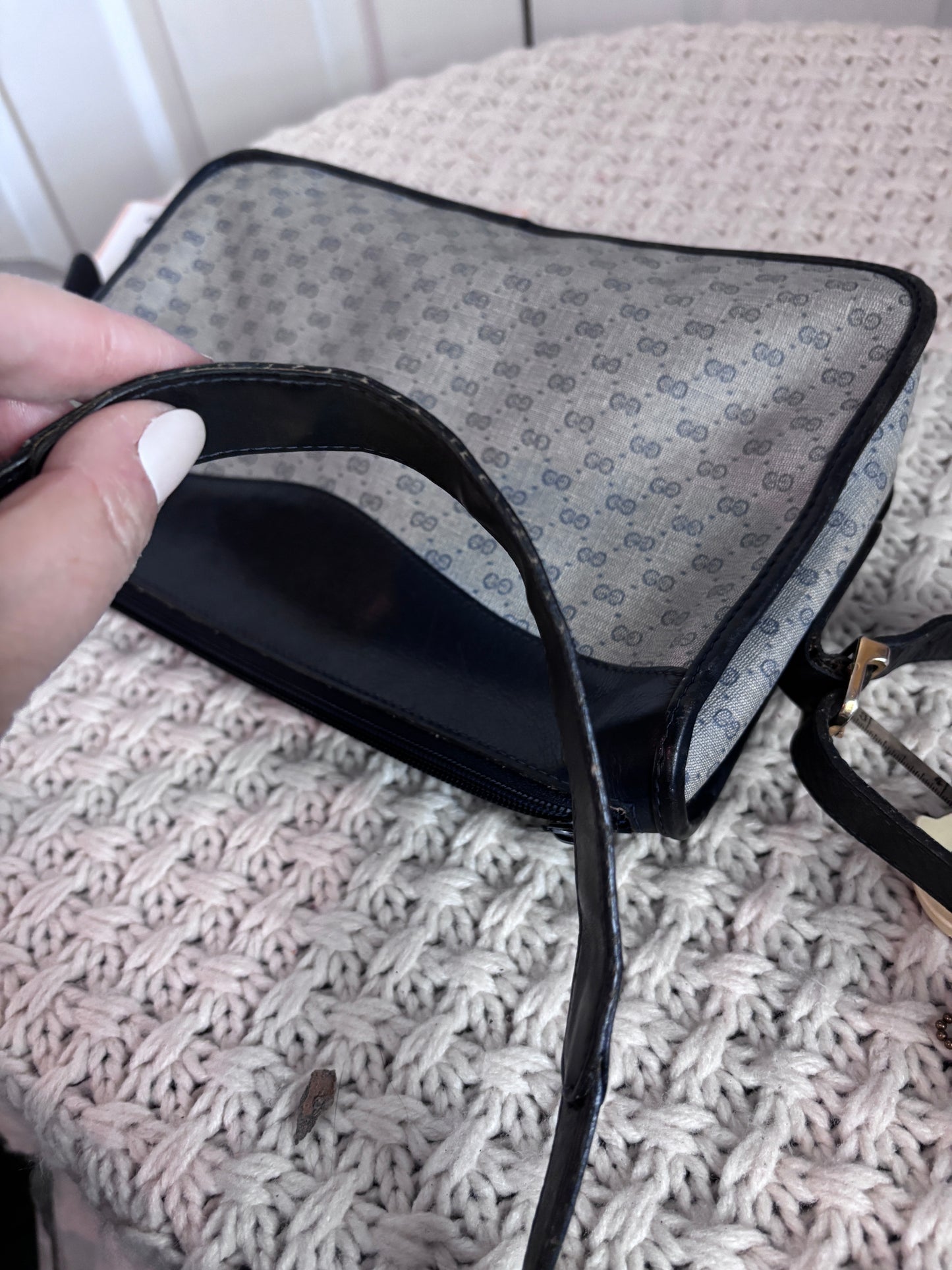 Vintage Gucci Micro GG Crossbody Bag