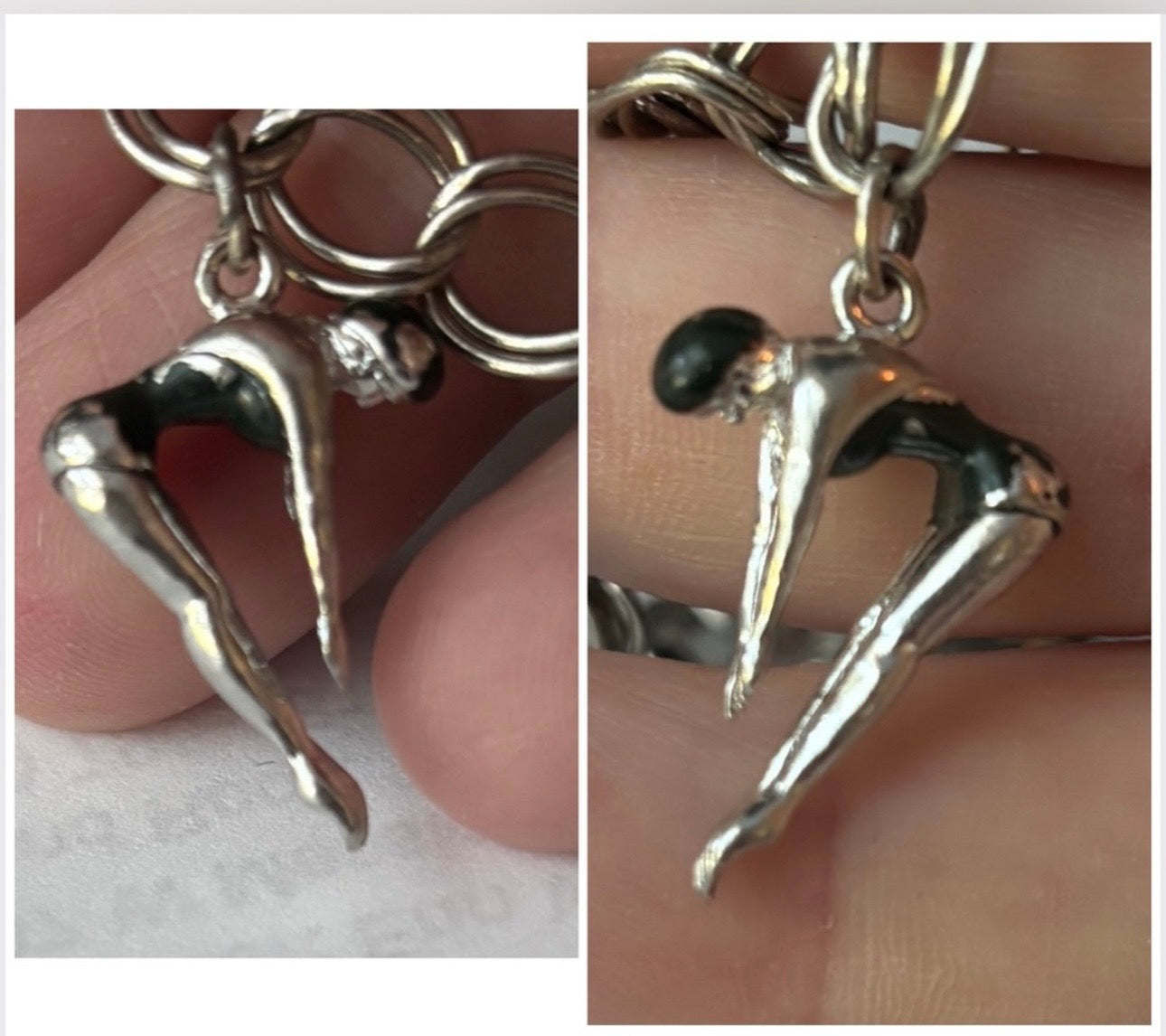 Vintage Silver Charm Bracelet