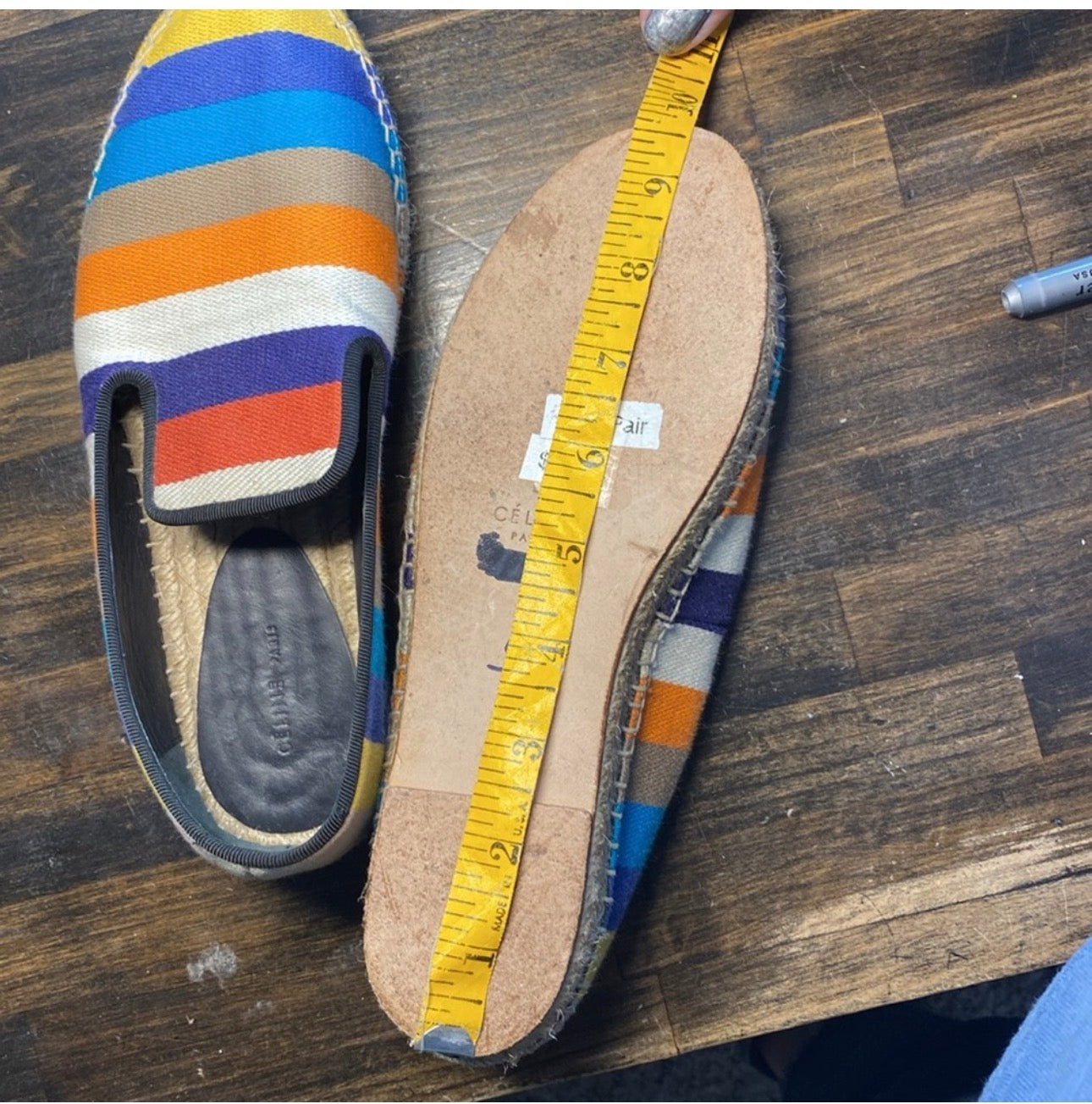 Celine Canvas Striped Espadrilles