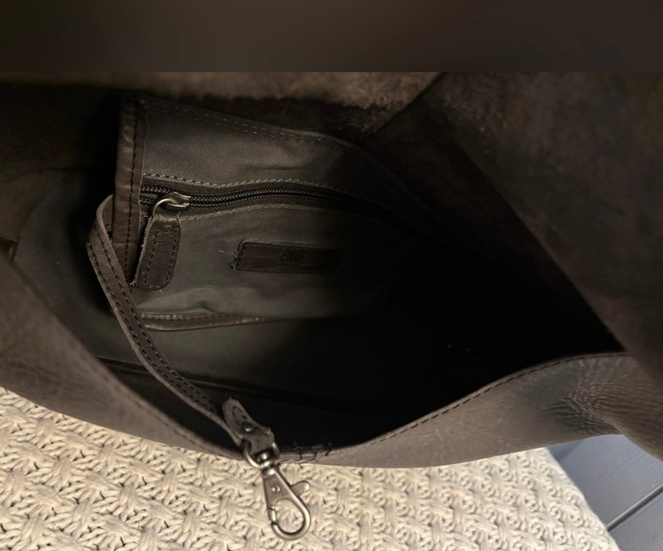 EUC Frye Taupe Leather Shoulder Bag