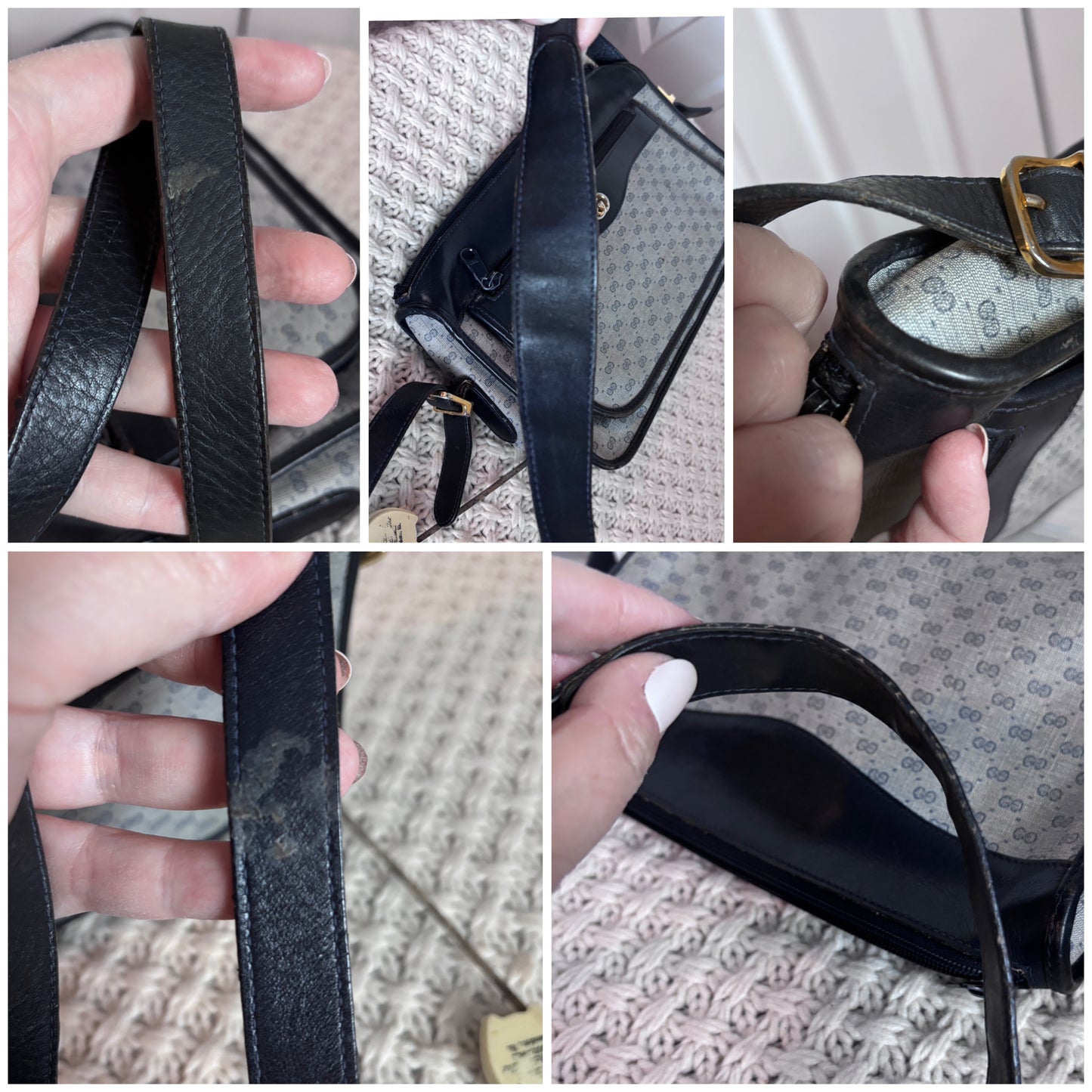 Vintage Gucci Micro GG Crossbody Bag