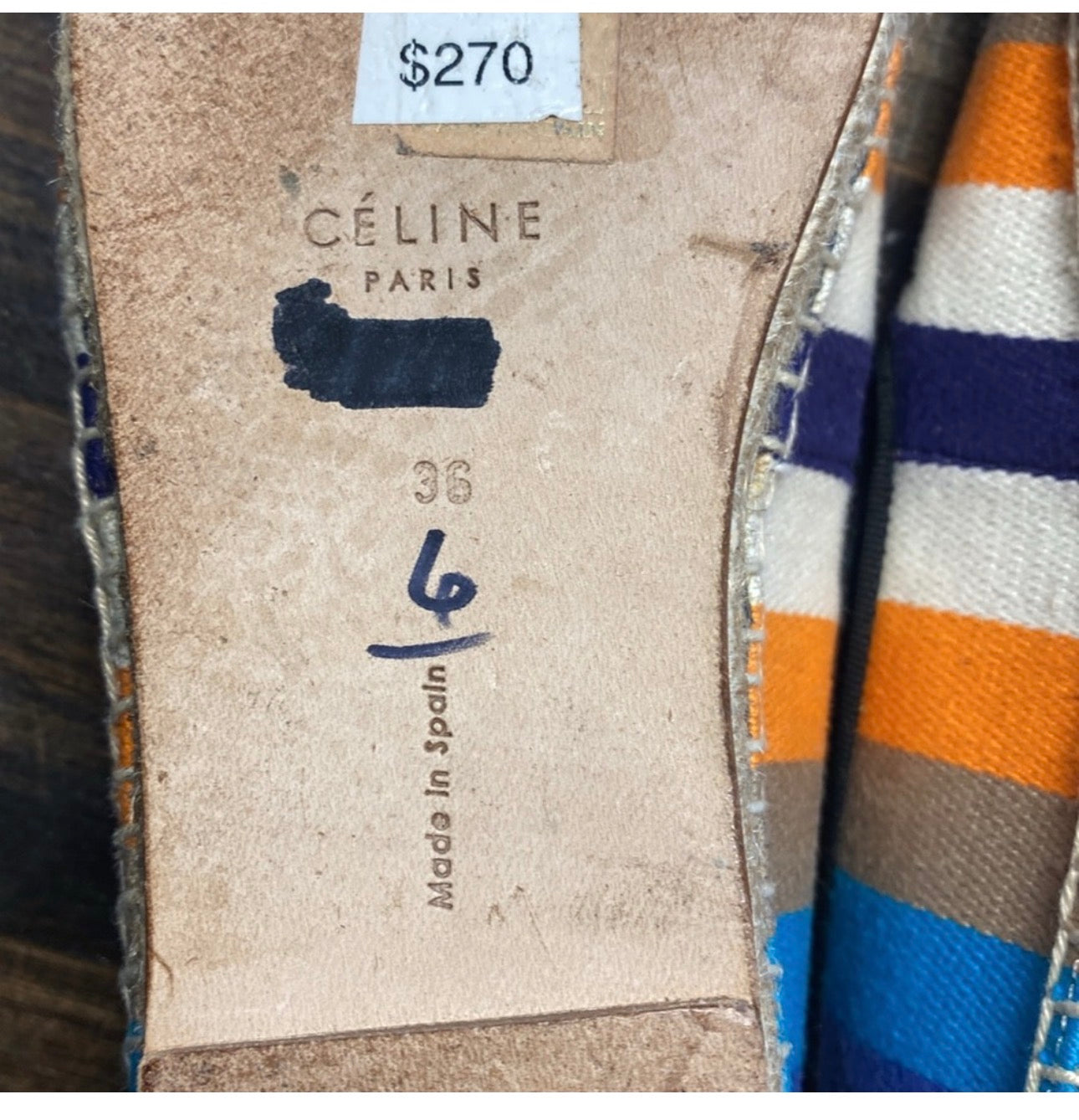 Celine Canvas Striped Espadrilles